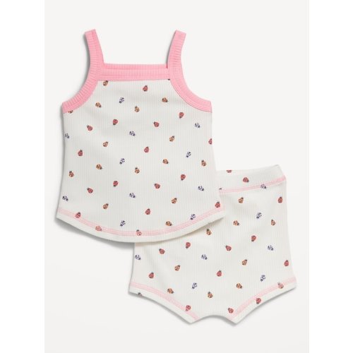 Ribbed Cami Top and Shorts Set for Baby