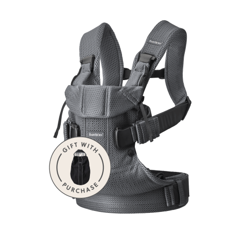 Baby Carrier One: Denim gray/Dark gray - Woven Mix