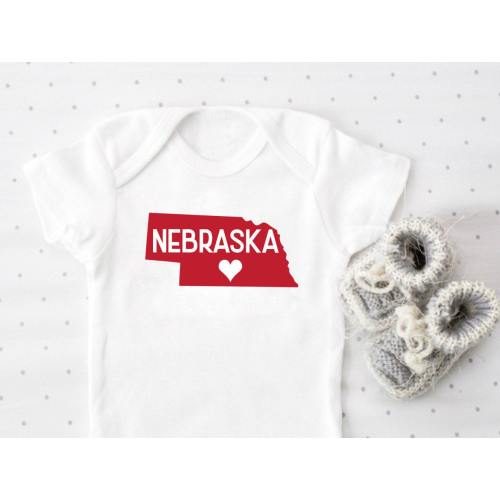 Nebraska Baby Bodysuit | NE Baby | State Gift | Coming Home Outfit | Newborn | Baby Shower Gift | Baby Gift | Unique Baby Gift