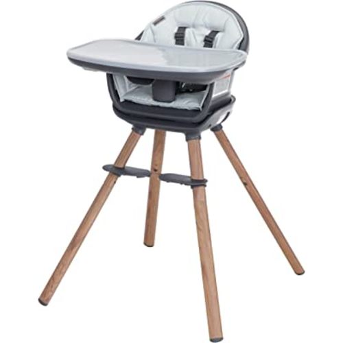 Maxi-Cosi Moa 8-in-1 Highchair, Machine Washable, Compact, Lightweight Design, Essential Graphite