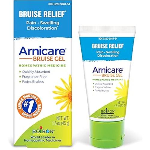 Boiron Arnicare Bruise Gel for Relief of Pain, Inflammation or Swelling, Soreness, and Discoloration - Non-greasy and Fragrance-Free - 1.5 oz