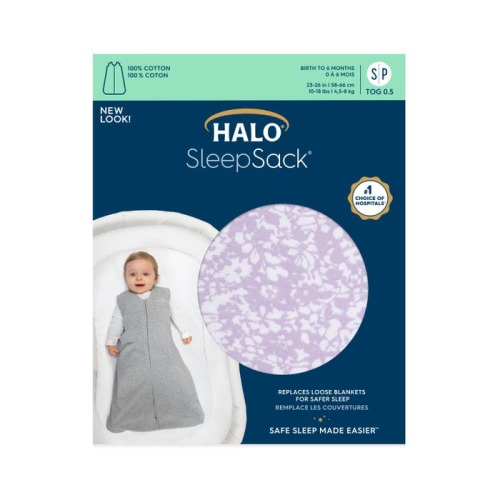 Aster Flowers Cotton Baby Wearable Baby Blanket | HALO