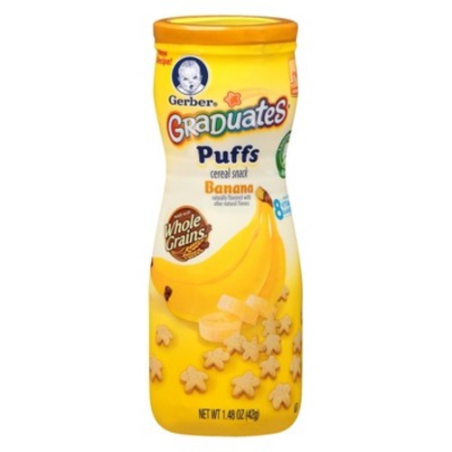 Gerber Graduates Puffs Cereal Snack Banana 1.48 oz