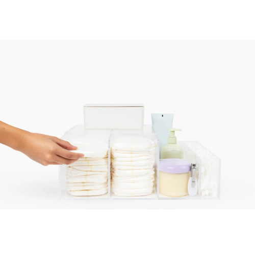 Beddi Baby Modern Acrylic Diaper Caddy Organizer