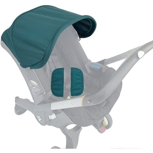 Stroller Replacement Accessories Canopy, Protection Shield, Textile Sun Shade Compatible with Doona Car Seat & Stroller (Green)