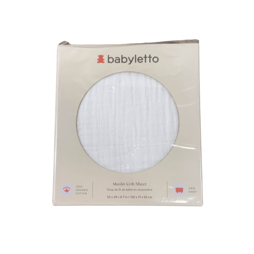 Babyletto Muslin Crib Sheet, White