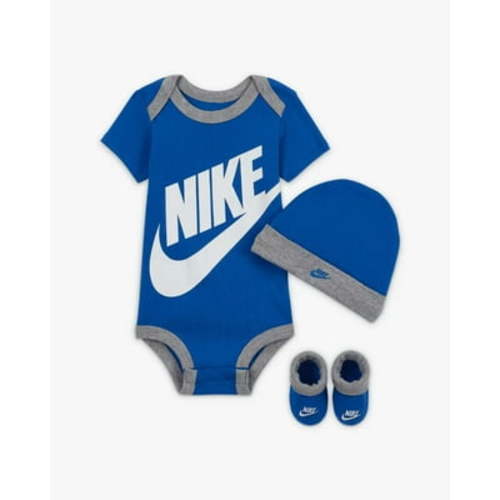 [LN0073-U89] Baby Nike Bodysuit, Hat and Booties 3-PC Box Set