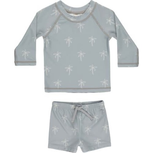 Rinn Long Sleeve Two-Piece Rashguard Swimsuit, 6-12M