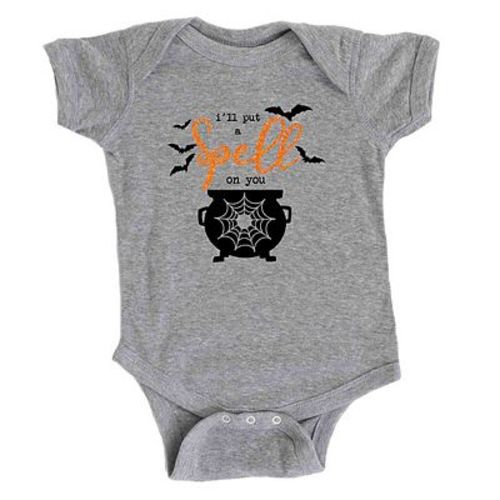 I'll Put A Spell On You Glitter Baby Bodysuit