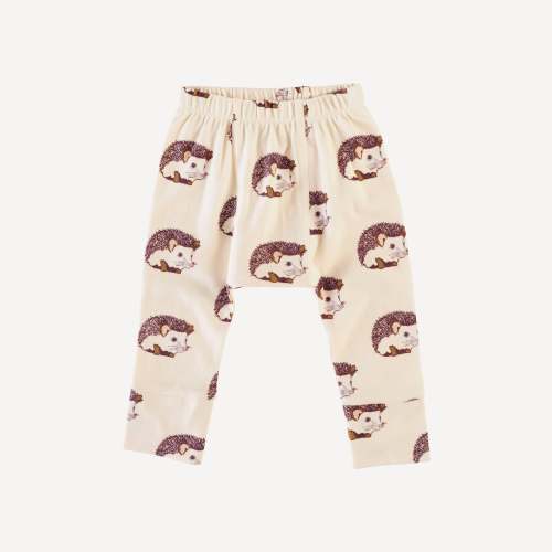 classic panda pant | mahogany hedgehog | organic cotton interlock
