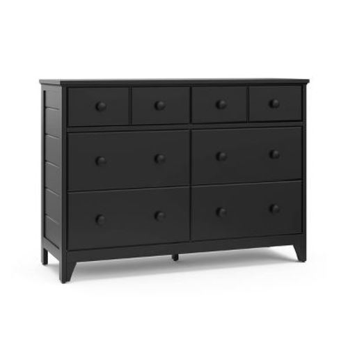 Storkcraft Moss 6-drawer Double Dresser - Black