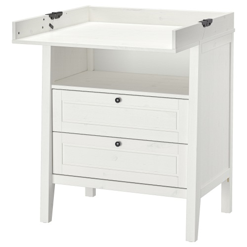 SUNDVIK Changing table/chest of drawers - white