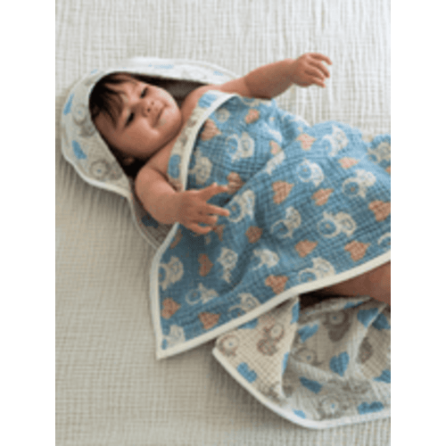 Ducky Gauze Hooded Blanket Single | Sand Cloud