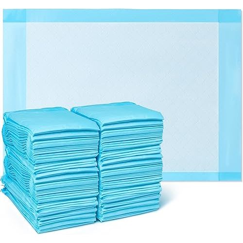 Medline Light Absorbency Underpad, 17" x 24", 100 Count, Disposable Chucks, Bed, Furniture & Surface Protection, For Kids, Adults, Elderly, Puppy Pad, Changing Pad, Incontinence Pee Pad