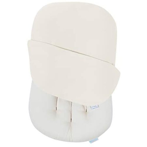 Snuggle Me Organic | Baby Lounger & Infant Floor Seat with Cover | Newborn Essentials | Organic Cotton, Fiberfill | Natural