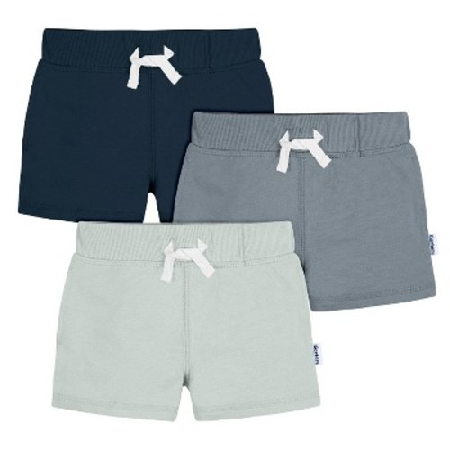 Gerber Baby and Toddler Boys' Knit Short - Blues - 6-9 Months - 3-Pack