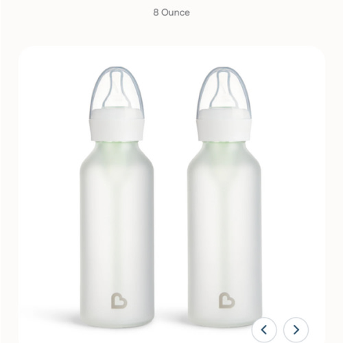 Bond® Silicone Glass Bottle 8oz, 2pk | Munchkin