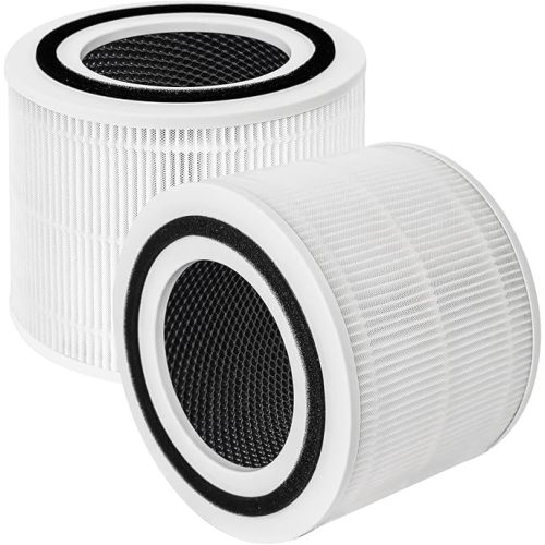 Core 300 Replacement Filter for Levoit Air Purifier Core 300-rf Core 300s, 3-in-1 Pre, H13 True HEPA, Activated Carbon Filtration System, Pack of 2