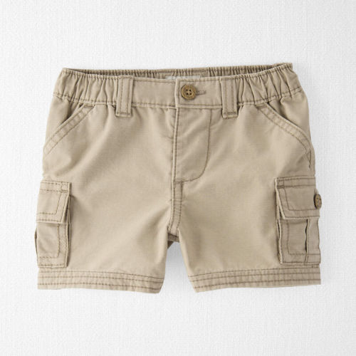 Tan Baby Organic Cotton Cargo Shorts | carters.com