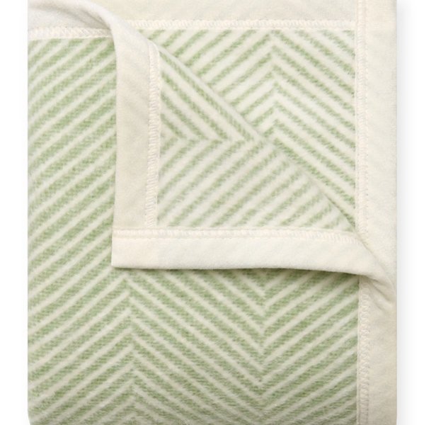 Harborview Herringbone Sprout Green Mini Blanket
