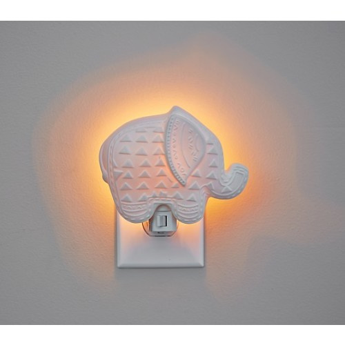 Ceramic Elephant Kids Night Light | Pottery Barn Kids
