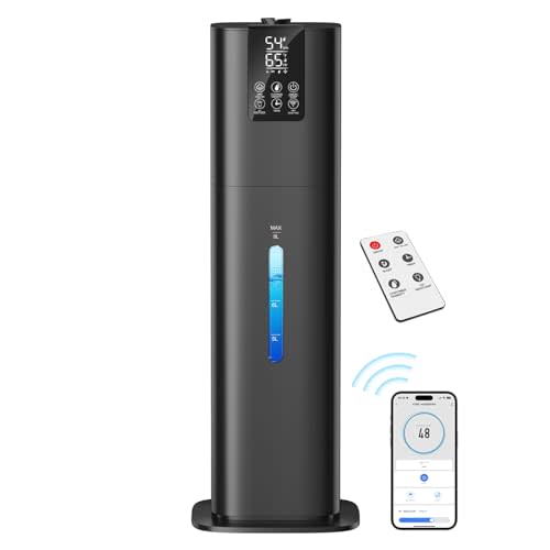 Honovos Smart Humidifiers Large Room Bedroom Home, 2.11Gal(8L) Quiet Top Fill Cool Mist Humidifier, Smart App & Remote Control, 3 Speed Humidifier with 360° Nozzle, Humidity Setting for Baby Office
