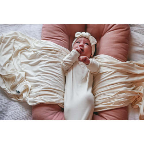 BAMBOO KNOTTED GOWN- Natural