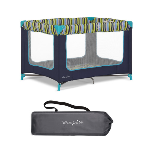 Dream On Me Zodiak Portable Playard with Carry Bag & Shoulder Strap, Navy