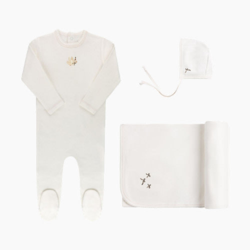 Elys & Co French Terry Take Me Home Set - Ivory Bird, 1 M
