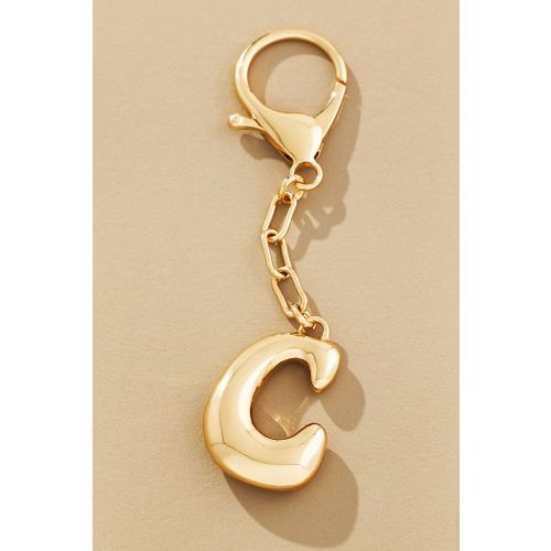 Bubble Letter Monogram Bag Charm