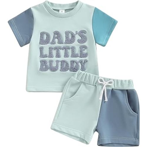 Infant Baby Boy Girl Clothes Set Mama's Boy/Girl Short Sleeve T Shirt Tops Cotton Shorts 2Pcs Summer Outfit