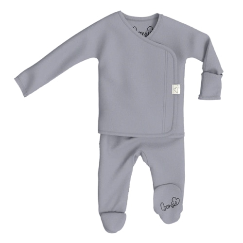 Footie - Fog – Bonsie Skin to Skin Babywear