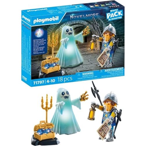 PLAYMOBIL Novelmore 71797 Castle Ghost and Knight Toy for Children from 4 Years