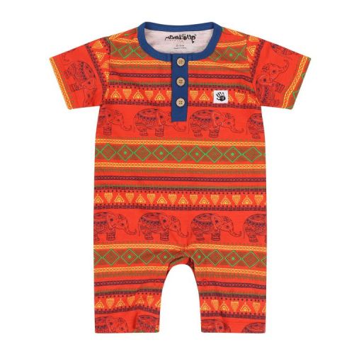 Mixed Up Clothing Suave Baby Romper - Jacquard Stripe - 12-18 Months
