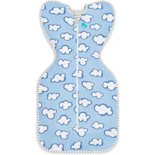 Love to Dream Swaddle UP, Baby Sleep Sack, Self-Soothing Swaddles for Newborns, Improves Sleep, Snug Fit Helps Calm Startle Reflex, New Born Essentials for Baby, 1.0 TOG, 13-19 lbs, Daydream Blue