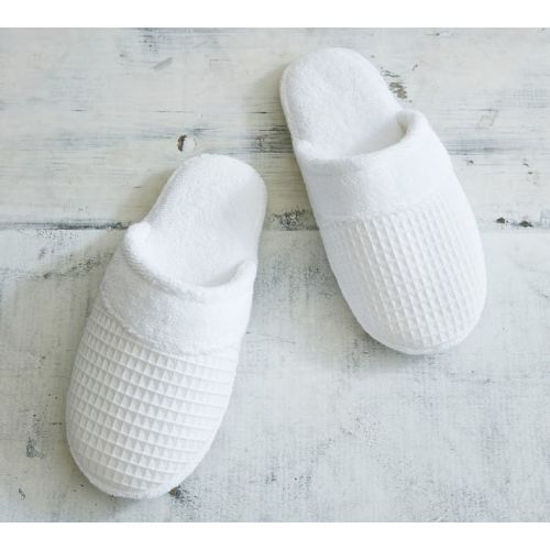 Waffle Weave Resort Slippers