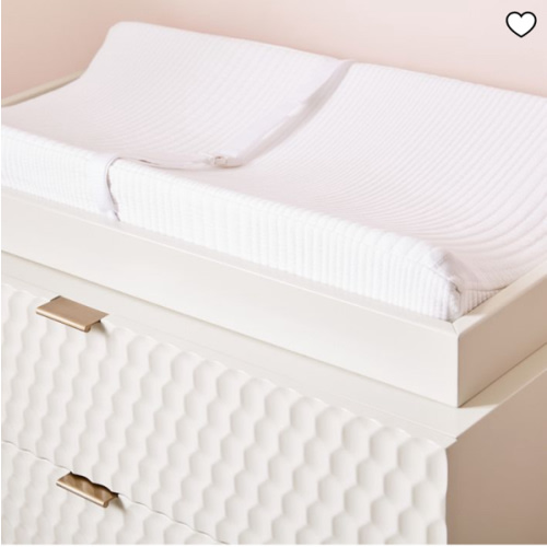 Organic Cotton Matelasse Changing Pad Cover