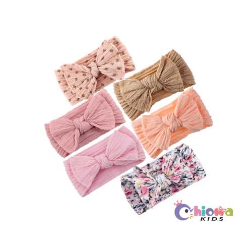 PREEMIE & NEWBORN Baby Bow Headband, Infant Headwrap for Small Babies, Soft, Stretchy Hair Accessory, Baby Girl Knit Bow, Baby Shower Gifts