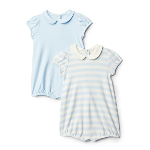 Amazon Essentials baby girls Short Sleeve Peter Pan Collar Romper