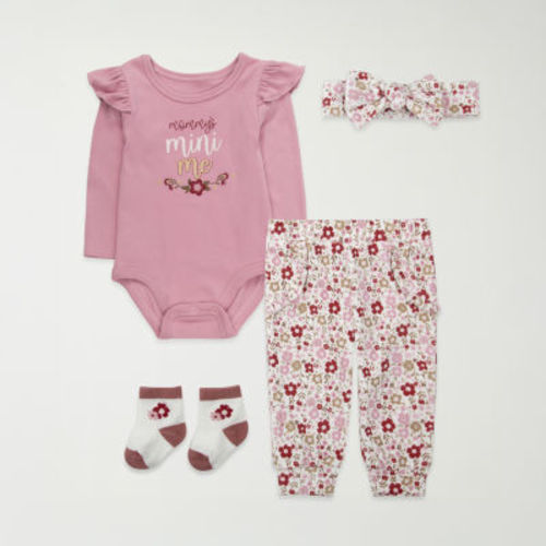 Baby Essentials Baby Girls 3-pc. Baby Clothing Set