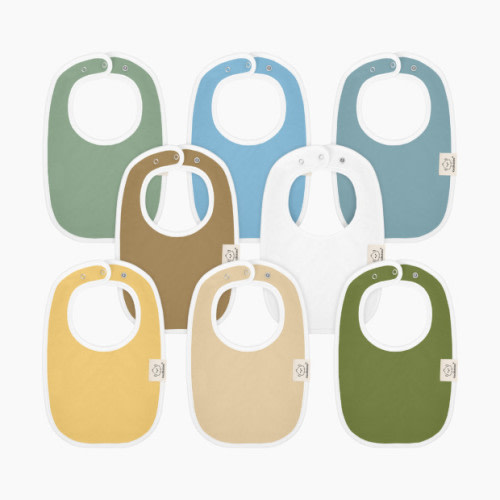 KeaBabies Urban Drool Bibs (8 Pack) - Daybreak, 8