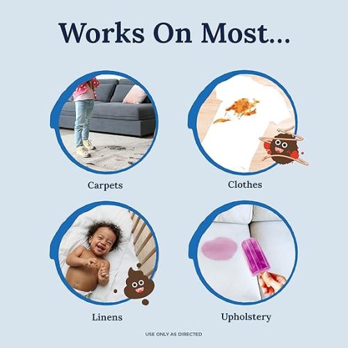 Miss Mouth's Messy Eater Stain Treater Spray - 4oz 2 Pack Stain Remover - Newborn & Baby Essentials - No Dry Cleaning Food, Grease, Coffee Off Laundry, Underwear, Fabric