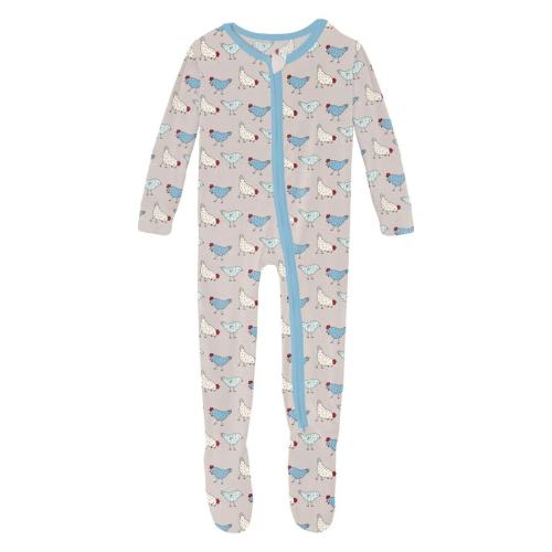 KicKee Pants® Chickens Footie (Baby Boy) at Von Maur