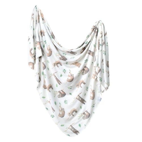 Copper Pearl Knit Swaddle Blanket