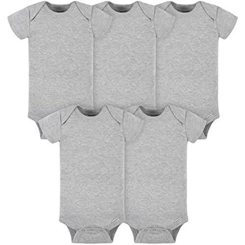 Gerber Baby 5-Pack Solid Onesie Bodysuits