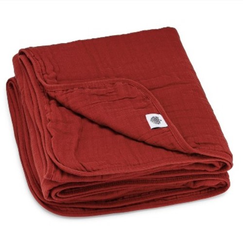 Parker Baby Co. Muslin Blanket, Color: Crimson