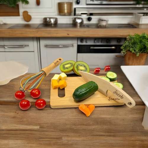 Montessori gift for Kids, Safe Toys for Kids Wooden Knife for Kids, Montessori Gift Set, Personalized Montessori Toys,