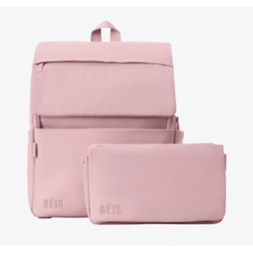 BÉIS 'The Ultimate Diaper Backpack' in Atlas Pink