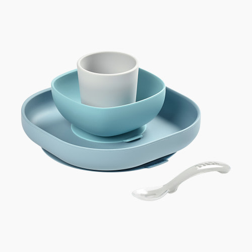 Beaba Silicone Suction Meal Set (Pack of 4) - Rain