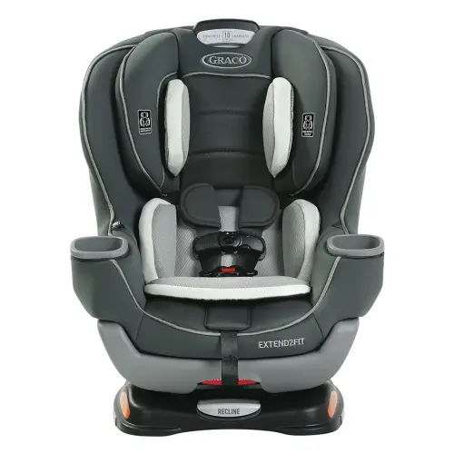 Graco Extend2Fit Convertible Car Seat, 2-in-1 Forward & Rear-Facing Baby Car Seat, 1.8-30 kg (4-65 lb), Carter